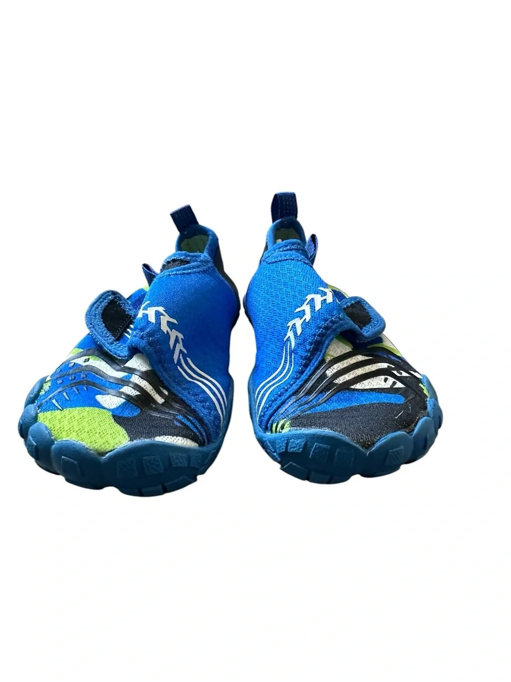 Kids Blue and Green Slip-On Water Shoes Toddler Boy 11T